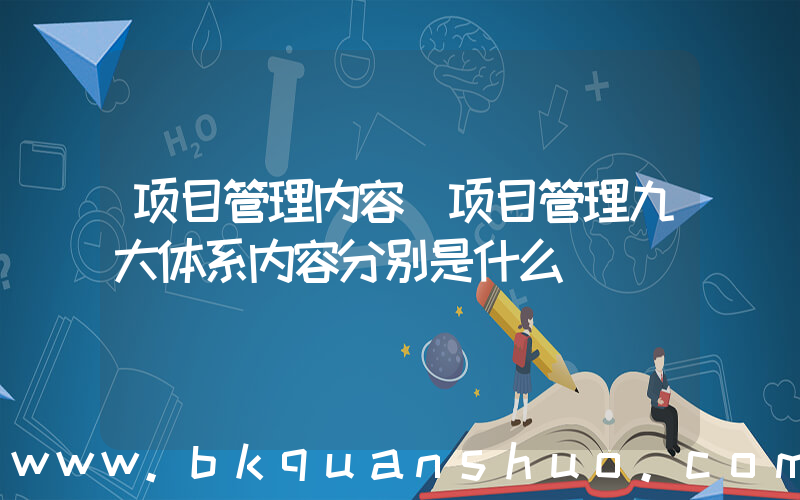 项目管理内容(项目管理九大体系内容分别是什么)