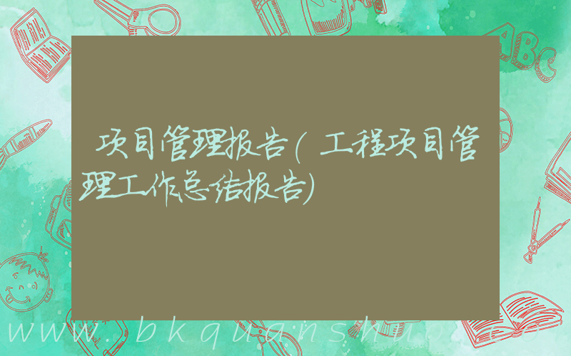 项目管理报告(工程项目管理工作总结报告)