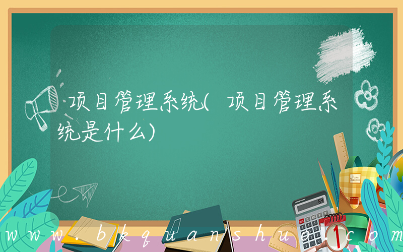 项目管理系统(项目管理系统是什么)