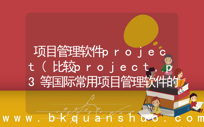 项目管理软件project(比较project,p3等国际常用项目管理软件的优缺点和适用)