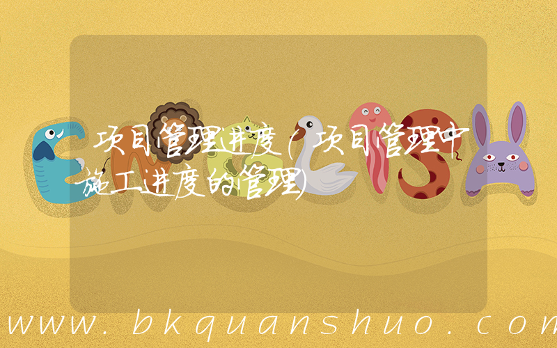 项目管理进度(项目管理中施工进度的管理)