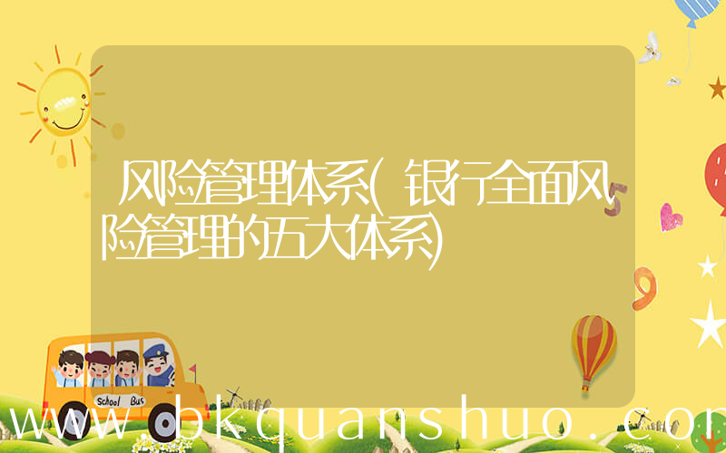 风险管理体系(银行全面风险管理的五大体系)