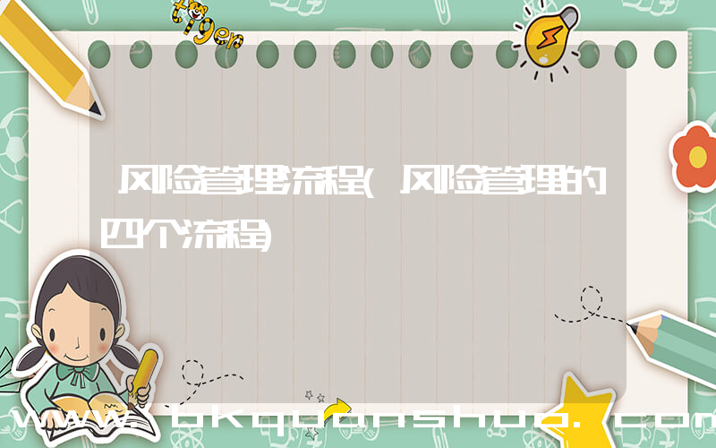 风险管理流程(风险管理的四个流程)